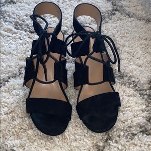 Merona Black Casual Heeled Sandals